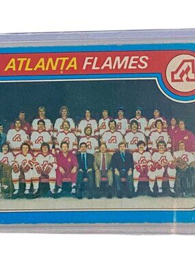 1979 O-Pee-Chee Atlanta Flames Team Checklist Hockey Card #244 Vintage NHL